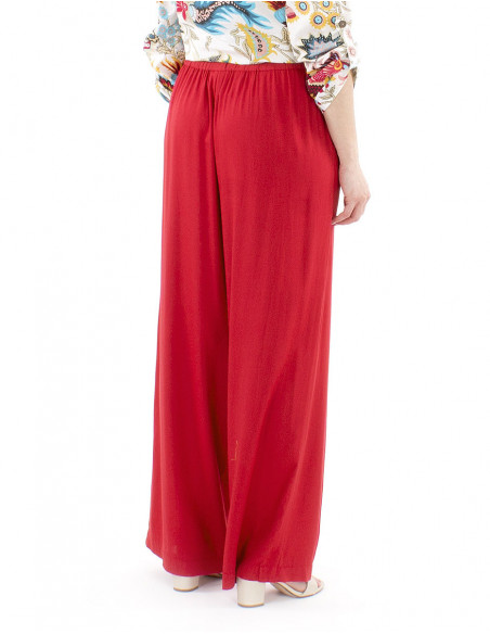 Oversized pants plain fabric