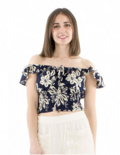 Crop top with smock and... 2