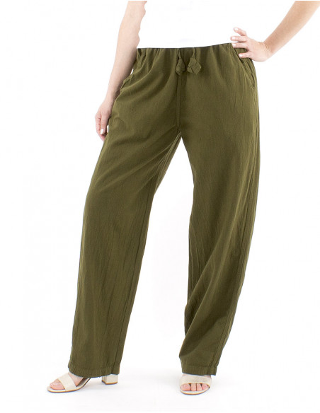 Pantalon bohème chic 100% coton