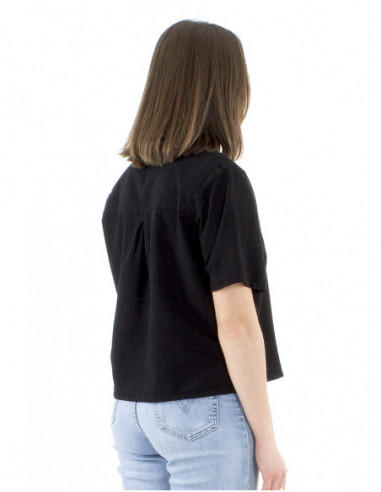 Large short cotton blouse