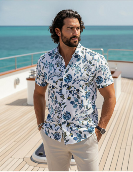 Chemise bohème coton pour homme