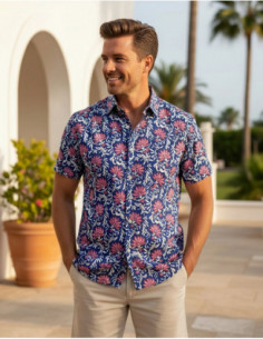 Chemise homme coton motif...
