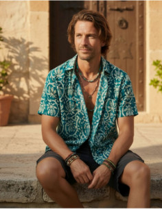 Chemise homme coton motif...