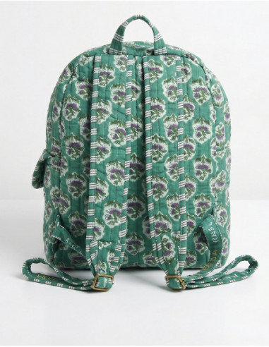 Sac à dos coton matelassé bohème
