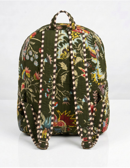 Sac à dos coton matelassé bohème
