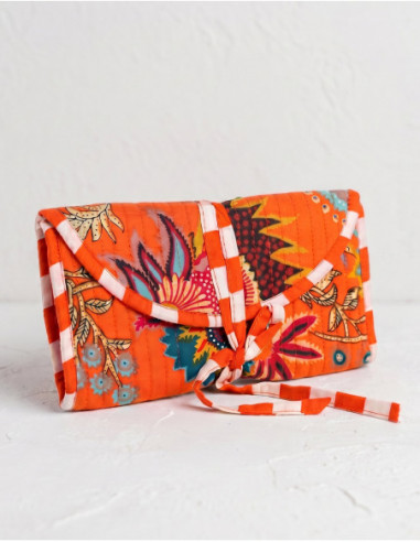 Trousse de maquillage coton matelassé