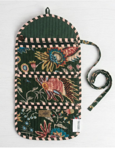 Trousse de maquillage coton matelassé