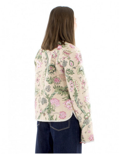 Veste boho matelassée réversible coton