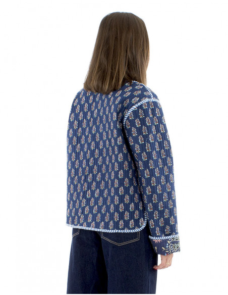 Veste boho matelassée réversible coton