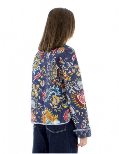 Veste boho matelassée réversible coton